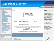 Tablet Screenshot of eva-vand.dk